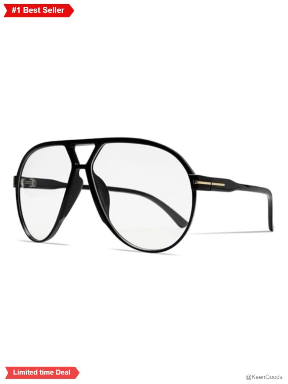 Oversized Retro Aviator Sunglasses Lightweight Full Frame UV Protection